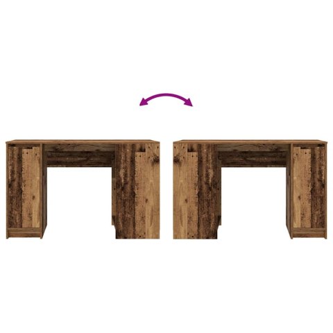  Biurko Stare drewno 120x42x76 cm Drewno klejone Lumarko! Lumarko!