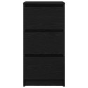  Komoda Czarny Dąb 37,5x35x76 cm Drewno klejone Lumarko! Lumarko!