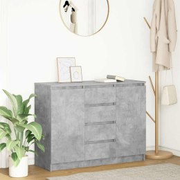  Komoda z szufladami Betonowy Szary 100,5x35x76cm Drewno klejone Lumarko! Lumarko!