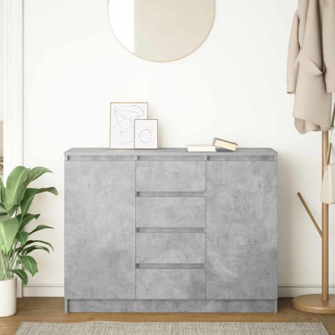 Komoda z szufladami Betonowy Szary 100,5x35x76cm Drewno klejone Lumarko! Lumarko!