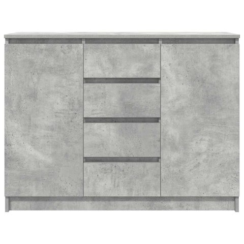 Komoda z szufladami Betonowy Szary 100,5x35x76cm Drewno klejone Lumarko! Lumarko!