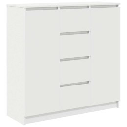  Komoda z szufladami Biała 100,5x35x98,5 cm Drewno klejone Lumarko! Lumarko!