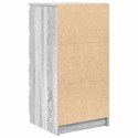 Komoda z szufladami Szara Sonoma 37,5x35x99 cm Drewno klejone Lumarko! Lumarko!