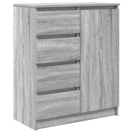  Komoda z szufladami Szary Sonoma 71x35x84 cm Drewno klejone Lumarko! Lumarko!