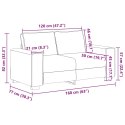  Sofa 2-osobowa Ciemnozielona 120 cm Tkanina Lumarko! Lumarko!