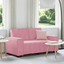  Sofa 2-osobowa, różowy, 120 cm, tapicerowana aksamitem Lumarko! Lumarko!