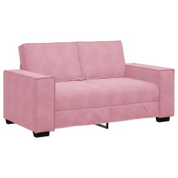  Sofa 2-osobowa, różowy, 120 cm, tapicerowana aksamitem Lumarko! Lumarko!