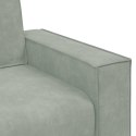  Sofa 3-osobowa, jasnoszara, 180 cm, tapicerowana aksamitem Lumarko! Lumarko!
