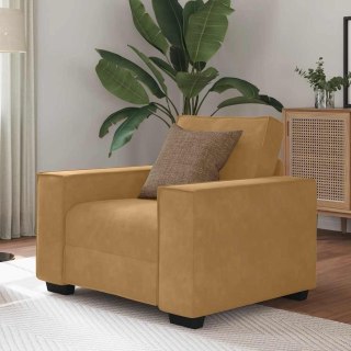  Sofa Fotel Brązowy 60 cm Aksamit Lumarko! Lumarko!
