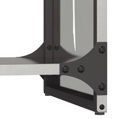  Stojak na drewno opałowe 40x30x80 cm Stal nierdzewna Lumarko! Lumarko!