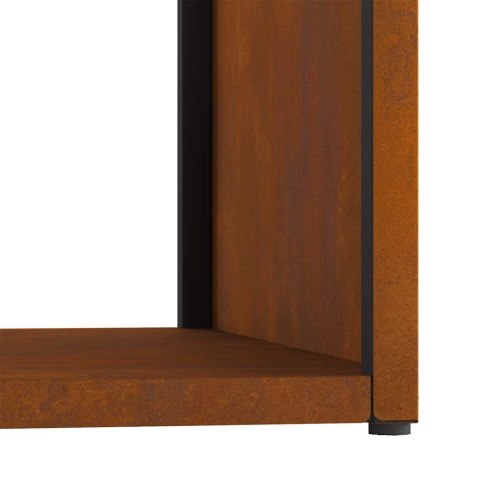 Stojak na drewno opałowe 40x40x40 cm Stal nierdzewna Lumarko! Lumarko!