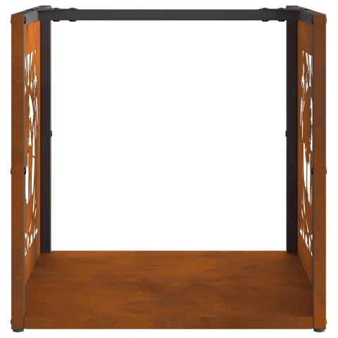 Stojak na drewno opałowe 40x40x40 cm Stal nierdzewna Lumarko! Lumarko!