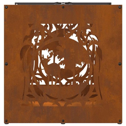 Stojak na drewno opałowe 40x40x40 cm Stal nierdzewna Lumarko! Lumarko!