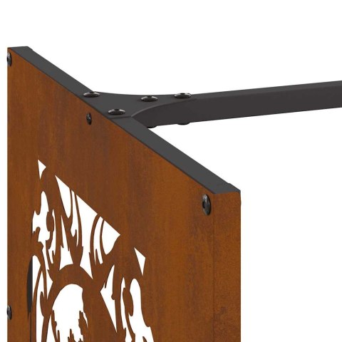 Stojak na drewno opałowe 40x40x40 cm Stal nierdzewna Lumarko! Lumarko!