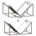 Stojak na drewno opałowe 70x43x34,5 cm Stal walcowana na zimno Lumarko! Lumarko!