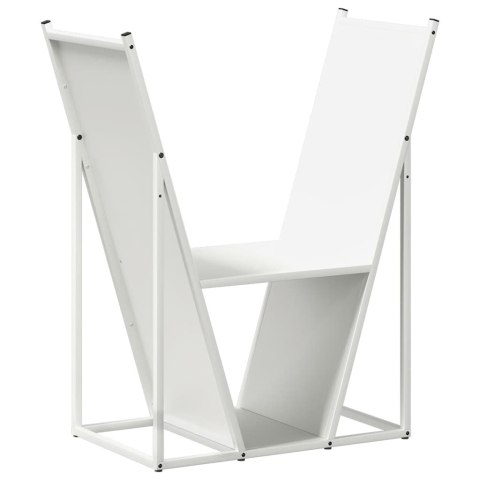  Stojak na drewno opałowe biały Stal walcowana na zimno Lumarko! Lumarko!