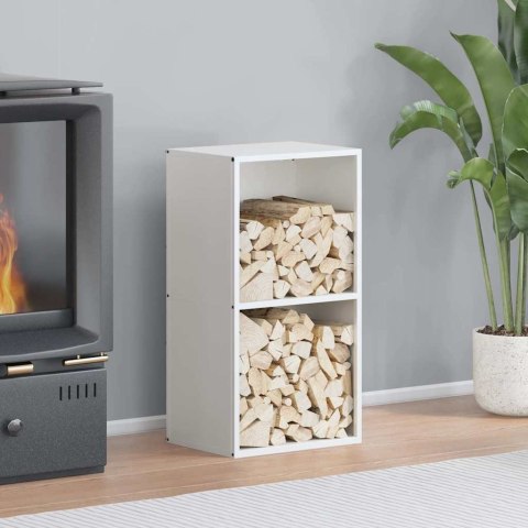  Stojak na drewno opałowe biały Stal walcowana na zimno Lumarko! Lumarko!
