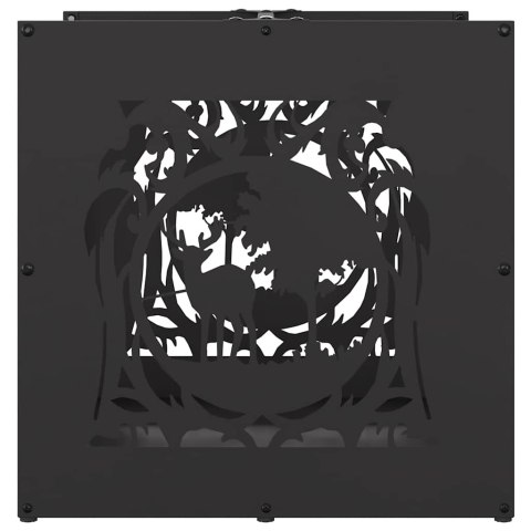  Stojak na drewno opałowe czarny Stal walcowana na zimno Lumarko! Lumarko!