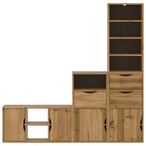  4-częściowy zestaw pod TV z miejscem do przechowywania ODDA Lumarko! Lumarko!