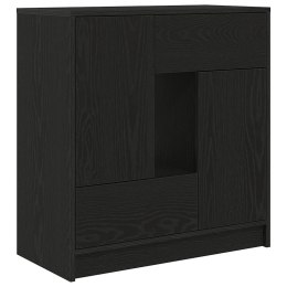  Komoda z szufladami i drzwiami, czarny dąb, 70,5x34x74,5 cm Lumarko! Lumarko!
