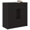  Komoda z szufladami i drzwiami, czarny dąb, 70,5x34x74,5 cm Lumarko! Lumarko!