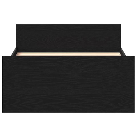  Łóżko bez materaca, czarny dąb, 100x200 cm Lumarko! Lumarko!