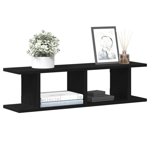 Półki ścienne 2 szt. Dąb czarny 75x18x20 cm Drewno klejone Lumarko! Lumarko!