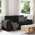  Sofa 2-osobowa, czarna, 140 cm, tapicerowana tkaniną Lumarko! Lumarko!