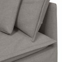  Sofa modułowa z podnóżkiem i poduszkami Tkanina Taupe Lumarko! Lumarko!