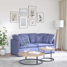  Sofa modułowa z poduszkami Tkanina Jeans Niebieski Lumarko! Lumarko!