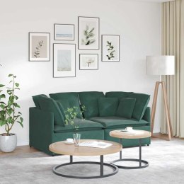  Sofa modułowa z poduszkami aksamitna ciemnozielona Lumarko! Lumarko!
