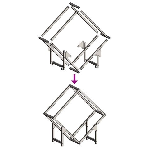 Stojak na drewno opałowe, antracyt, 50x25x50 cm Lumarko! Lumarko!