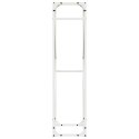  Stojak na drewno opałowe, biały, 40x25x100 cm Lumarko! Lumarko!