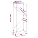  Stojak na drewno opałowe, biały, 40x25x100 cm Lumarko! Lumarko!