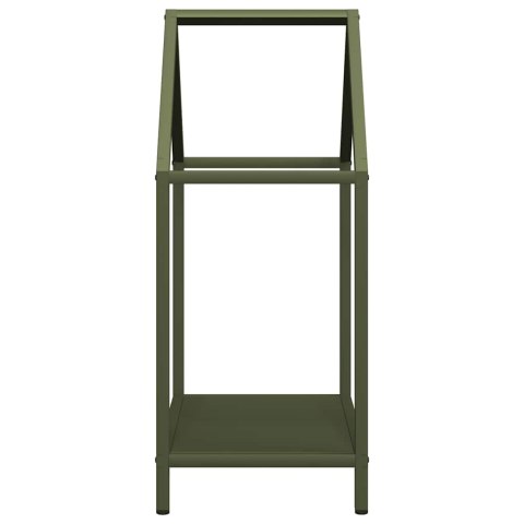 Stojak na drewno opałowe, oliwkowo-zielony, 40x25x60 cm Lumarko! Lumarko!