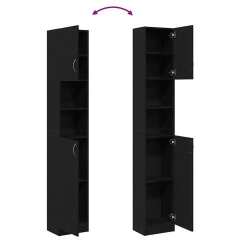 Szafka łazienkowa, czarny dąb, 32x25,5x190 cm Lumarko! Lumarko!