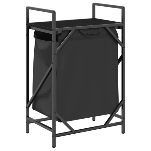  Kosz na pranie 1 komora z półką, czarny dąb Lumarko! Lumarko!