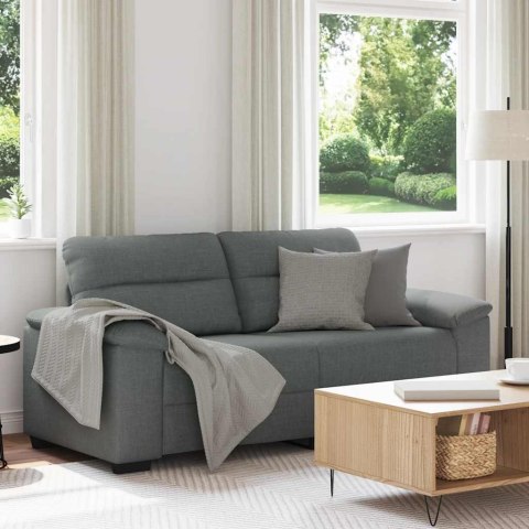 Sofa 2-osobowa, ciemnoszara, 140 cm, tapicerowana tkaniną Lumarko! Lumarko!