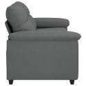 Sofa 2-osobowa, ciemnoszara, 140 cm, tapicerowana tkaniną Lumarko! Lumarko!