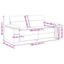 Sofa 2-osobowa, ciemnoszara, 140 cm, tapicerowana tkaniną Lumarko! Lumarko!