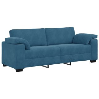  Sofa 3-osobowa, niebieska 178 cm, aksamit Lumarko! Lumarko!