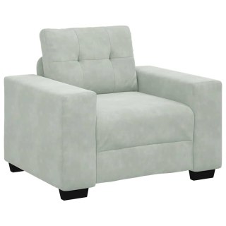  Sofa Fotel Jasnoszary 60 cm Aksamit Lumarko! Lumarko!