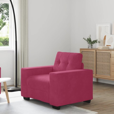  Sofa Fotel Wino Czerwone 60 cm Aksamit Lumarko! Lumarko!