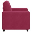  Sofa Fotel Wino Czerwone 60 cm Aksamit Lumarko! Lumarko!