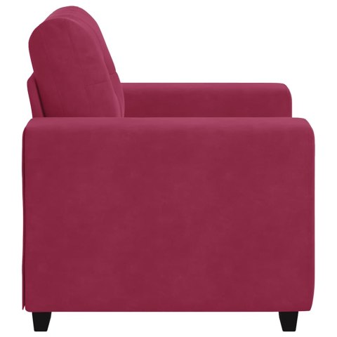Sofa Fotel Wino Czerwone 60 cm Aksamit Lumarko! Lumarko!