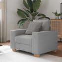  Sofa Fotel, szary chmurowy, 60 cm, obity tkaniną Lumarko! Lumarko!