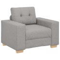  Sofa Fotel, szary chmurowy, 60 cm, obity tkaniną Lumarko! Lumarko!