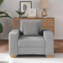  Sofa Fotel, szary chmurowy, 60 cm, obity tkaniną Lumarko! Lumarko!