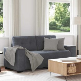  Sofa dwuosobowa Ciemnoszara 140 cm Aksamit Lumarko! Lumarko!