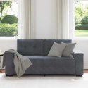  Sofa dwuosobowa Ciemnoszara 140 cm Aksamit Lumarko! Lumarko!